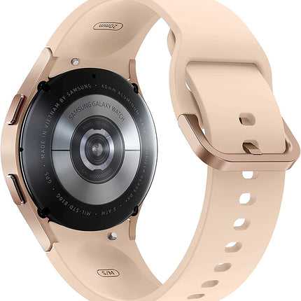 Samsung Galaxy Watch4 BT, Round Bluetooth Smartwatch, Wear OS, Rotating Bezel, Fitness Watch, Fitness Tracker, 40 mm, Pink Gold (German Version)
