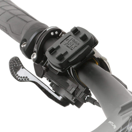 Wicked Chili bike mount compatible with Garmin eTrex, Dakota, Oregon, Approach, Astro, GPSMAP (perfect fit, QuickFix, with resealable cable ties, Made in Germany) black