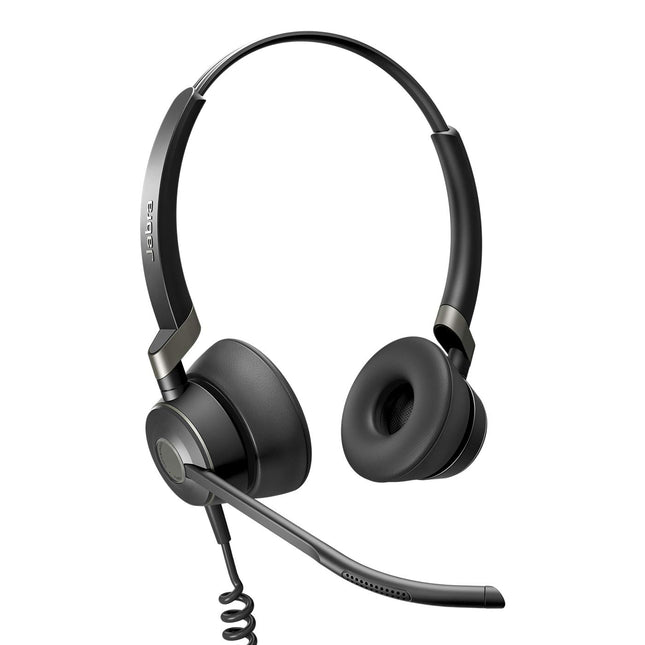 Jabra Engage 50 kõrvapealsed stereopeakomplektid - Microsofti sertifitseeritud digitaalsed juhtmega kõrvaklapid - passiivne mürasummutus tarkvaratelefonidele ja veebiklientidele - USB-C kaabel - must