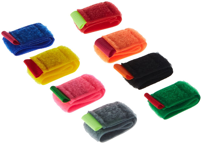 Kikkerland Colored Cable Ties, 8 Pack (US79)
