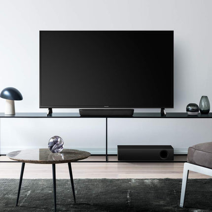 Panasonic SC-HTB254EGK 2.1 heliriba süsteem subwooferiga (Bluetooth, Dolby Soundbar, Multiroom Audio, HDMI ARC, 120 W RMS) must