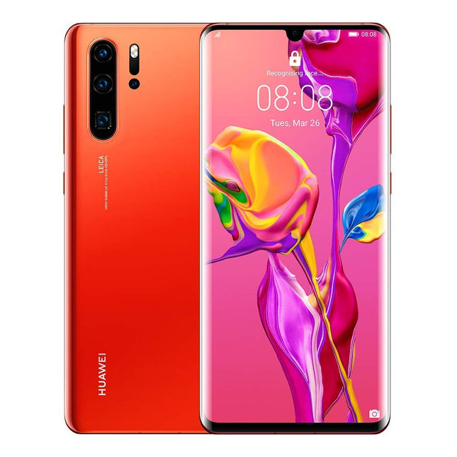 Huawei P30 Pro 128GB Mobile Phone, Orange, Android 9.0 (Pie), Dual SIM