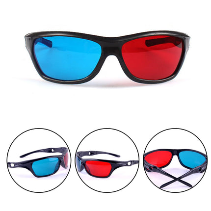 RMKbe 3D-filmimänguprillid, punase-sinised 3D-prillid, 3D-prillid, 3D-prillid, Anaglyph 3D-prillid kodukino mängudele, 6 tk pakis