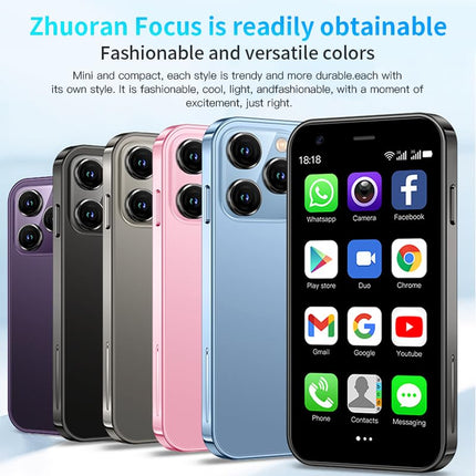 CatCalls Mini Smartphone Unlocked 4G Mobile Phone, 3.0 inch, 32GB Expandable up to 128GB, Dual SIM Dual Camera, Android 10.0, Support WiFi Bluetooth Backup Phone (XS15-Gold)