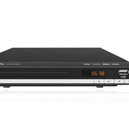 Roxel RDP-S500 DVD-mängija HDMI-kaabliga telerile, mitme regiooni DVD-mängija USB-pordi ja kaugjuhtimispuldiga, CD-mängija FULL HD HDMI ja RCA-pordiga