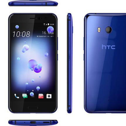 HTC U11 nutitelefon (13,97 cm (5,5 tolli), 16 MP esikaamera, 64 GB salvestusruum, Android) safiirsinine, Alexa integratsiooniga