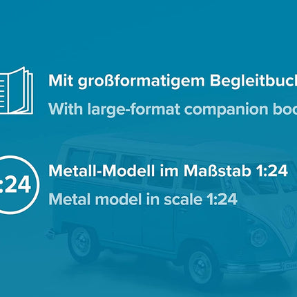 FRANZIS 55115 - Haagissuvila advendikalender, VW Bulli T1 metallmudeli komplekt mõõtkavas 1:24, koos 52-leheküljelise raamatuga