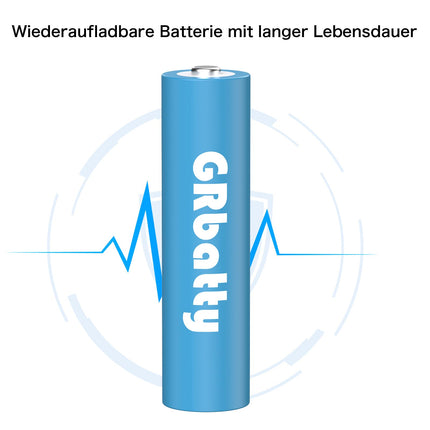 GRbatty AA Rechargeable Battery NI-MH, 3300mAh Long-lasting, 1.2V 1200 Cycles Rechargeable AA Batteries - and business devices - 16 pieces for household