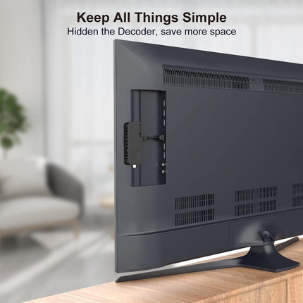 DCOLOR DVB-T2 digitaalne maapealne dekooder 2025, teleri taha peidetud mini HDMI teleripulk, DVB-T2 HDMI teleripulk, HD 1080P H265 HEVC Main 10-bitine, toetab USB WiFi/PVR-i