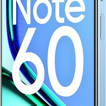 realme Note 60 – Android nutitelefon, kahe SIM-kaardiga 4G, 6,74-tolline 90 Hz LCD-ekraan, 6 GB muutmälu ja 128 GB ROM-mälu, 5000 mAh aku, 32 MP kaamera, sinine, adapterit pole