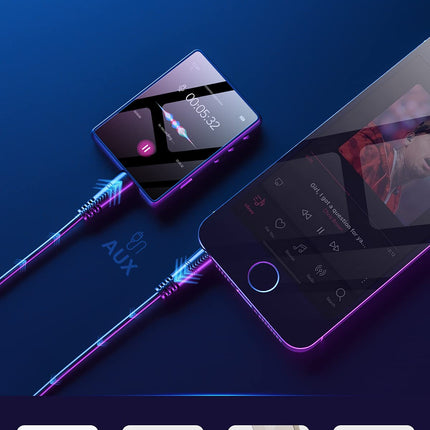 MECHEN MP3-mängija Bluetooth, kaasaskantav 32 GB MP3-mängija kõlariga, USB-C, FM-raadio, salvestamine, Hi-Fi heli, pikk aku tööiga, laiendatav mälu