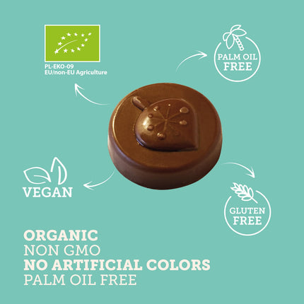 SUPER FUDGiO Vegan Advent Calendar with ORGANIC Chocolate | ORGANIC Christmas Calendar | Snack Calendar for 2024 | 100g