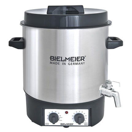 BIELMEIER hõõgveini säilitamismasin 1800 W 27 liitrit roostevabast terasest kraan 1/2" Valmistatud Saksamaal BHG495.4