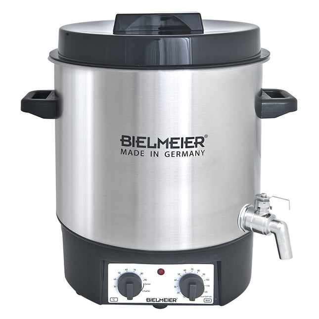 BIELMEIER hõõgveini säilitamismasin 1800 W 27 liitrit roostevabast terasest kraan 1/2" Valmistatud Saksamaal BHG495.4