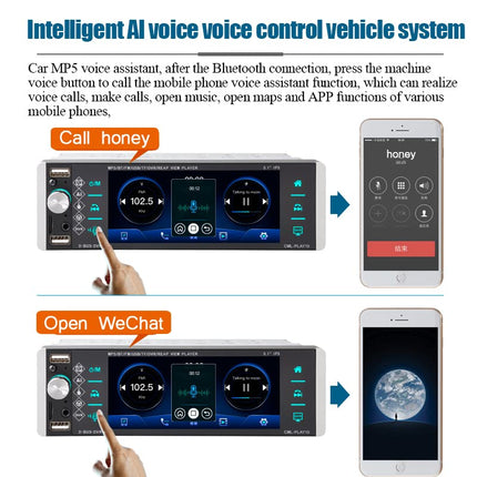 5.1 inch Single Din Car Radio with IPS Touch Screen, Support Bluetooth, FM Mirror Link, Support Smart Voice/4USB/RDS/Remote Control