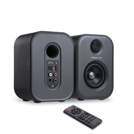 AIYIMA S400 riiulikõlarid - 7,6 cm (3 tolli) 80 W võimsad HiFi BT stereo aktiivkõlarid, USB-teleri heli kodukinole