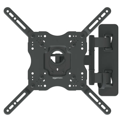 Amazon Basics teleri kinnitus/seinakinnitus, pöörlev, kallutatav, 66–140 cm kumeratele ja lameekraanteleritele või monitoridele kuni 36 kg, max. VESA 400 x 400 mm, must