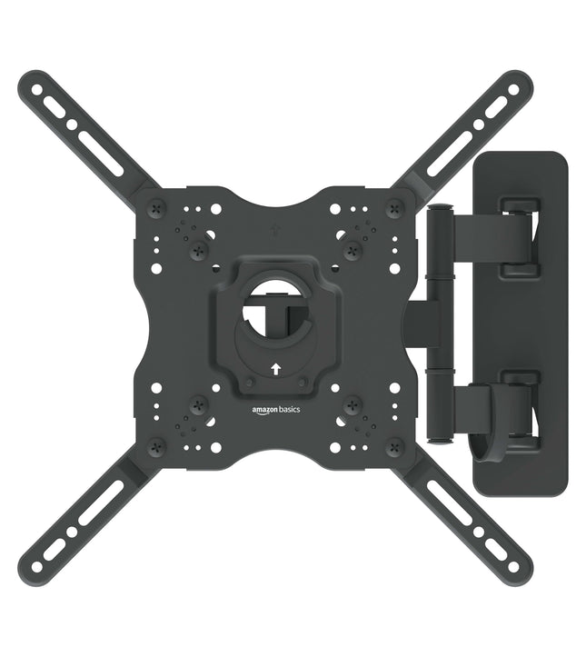 Amazon Basics teleri kinnitus/seinakinnitus, pöörlev, kallutatav, 66–140 cm kumeratele ja lameekraanteleritele või monitoridele kuni 36 kg, max. VESA 400 x 400 mm, must