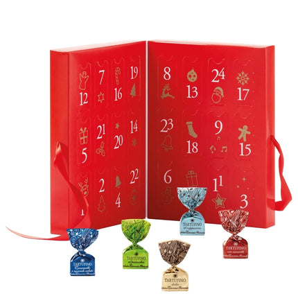 Advent calendar with fine chocolate truffles | 25 Tartufo dolce from Antica Torroneria Piemontese in the Christmas calendar | 5 varieties of fine truffle pralines | Chocolate gift for Christmas
