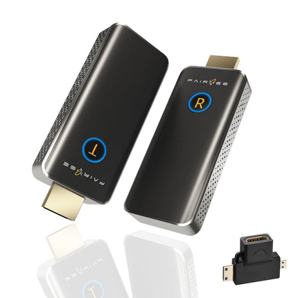 Juhtmevaba HDMI saatja ja vastuvõtja, FAIRBEE 1080P FHD H-DMI juhtmevaba edastus, plug &amp; play, kahe sagedusalaga 2.4G/5G, juhtmevaba HDMI-laiendaja video- ja heli voogedastuseks sülearvutile/arvutile/projektorile/telerile (30m).