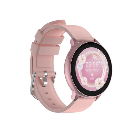 RUXINGX Smartwatch Women with Phone Function 1.27" HD Full Touch Screen Wrist Watch with SpO2 Heart Rate Monitor Menstrual Cycle Sleep Monitor Pedometer Fitness Tracker IP68 iOS Android Coral Pink