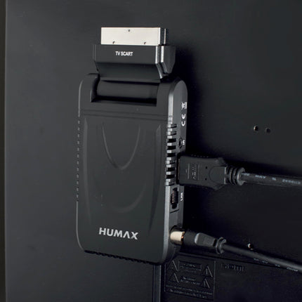 Humax - maapealne DVB-T2 HD-2023T2 Digimax Nano digitaalne dekooder 2-ühes kaugjuhtimispuldiga teleri juhtimiseks