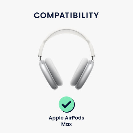 kwmobile Case Compatible with Apple Airpods Max - Soft Headphone Bag - Polyester Pouch - Cover in Green