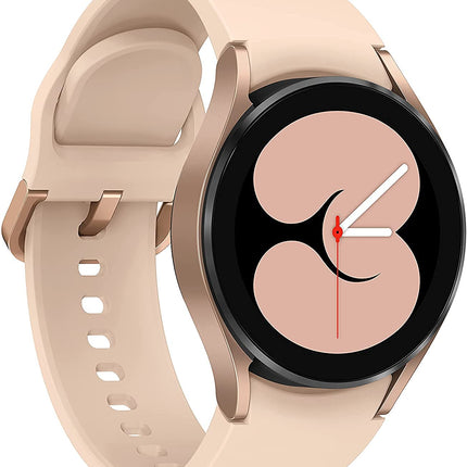 Samsung Galaxy Watch4 BT, Round Bluetooth Smartwatch, Wear OS, Rotating Bezel, Fitness Watch, Fitness Tracker, 40 mm, Pink Gold (German Version)