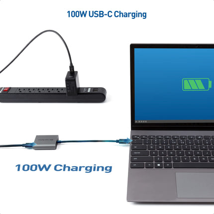 Cable Matters USB C Ethernet Adapter 2.5Gb with 100W charging function, 2.5G USB C LAN Adapter (2.5 GBit/s Ethernet Port) - Compatible with MacBook Pro, iPad Pro, XPS, Microsoft Surface Pro