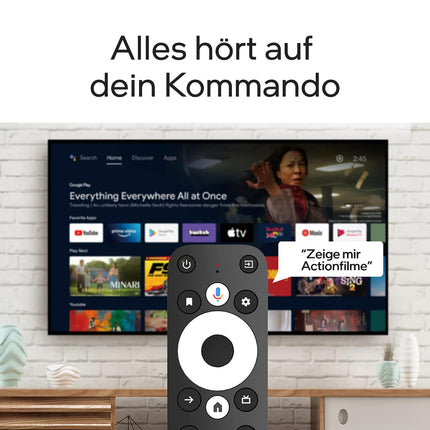 Android TV Stick GD1 4K HDR nutikas voogedastusmängija teleritele | WLAN/WiFi | Play pood | Chromecast | Netflix | Prime Video | Disney Plus