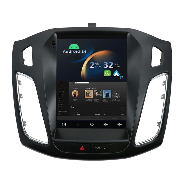 YUNTX Android 14 autoraadio sobib Ford Focusele (2010-2014) - [2G+32G] - tagakaamera, Canbusi ja kaardiga - GPS 2 DIN - toetab DAB-i/rooliratta juhtimist/WiFi-d/Bluetooth 5.0 / Carplayd/IPS-i