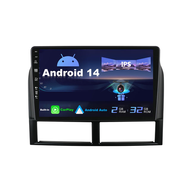 SXAUTO Android 14 IPS autoraadio Jeep Grand Cherokee WJ (1998-2004) jaoks - sisseehitatud CarPlay/Android Auto - TASUTA tahavaatekaamera - 2G+32G - roolil juhtimine DAB kiirkäivitusega WiFi DSP - 2 DIN 9-tolline