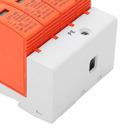 PV ülepingekaitse AC 420V 20-40KA 4P DIN-rööpale kinnitatav piksekaitse pingekaitsepiiriku kaitse T2 ülepingepiirik fotogalvaanilise päikeseenergia ja toiteallika jaoks