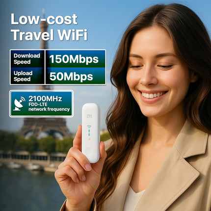 ZTE MF79U Wingle CAT4 4G lukustamata WiFi USB-modem, soodne reisi-WiFi, 150 Mbps, välised antennipordid, valge