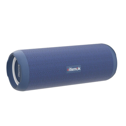 RIENOK Bluetooth Speaker with Light Bluetooth 5.3 Music Box Bass Wireless Box with IPX7 Waterproof Stereo Sound Portable (Blue, 3,600 mAh)