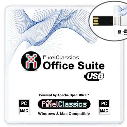 Office Suite 2025 Compatible with Microsoft Office 2024 2021 365 2019 2016 2013 Powered by Apache OpenOffice on USB with Lifetime License for Windows 11 10 8 7 Vista XP 32 64-bit PC and Mac OS