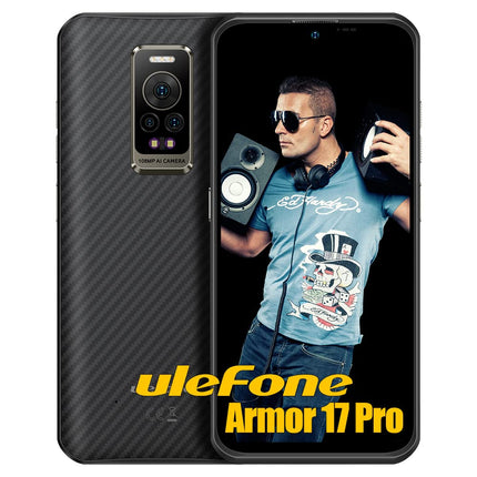 Ulefone Armor 17 Pro 4G Outdoor Smartphone ohne Vertrag, Helio G99 13GB+256GB Outdoor Handy, 5380mAh Akku 66W, 6,58" FHD+, 108MP Kamera, Android 12 IP68 Handy ohne Vertrag, Dual SIM NFC OTG GPS