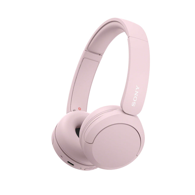 Sony WH-CH520 juhtmevabad Bluetooth-kõrvaklapid, kõrge helikvaliteet, kerge disain, kuni 50 tundi aku tööiga, kiire laadimine, ekvalaiser, selge kõnekvaliteet, iOS ja Android - roosa