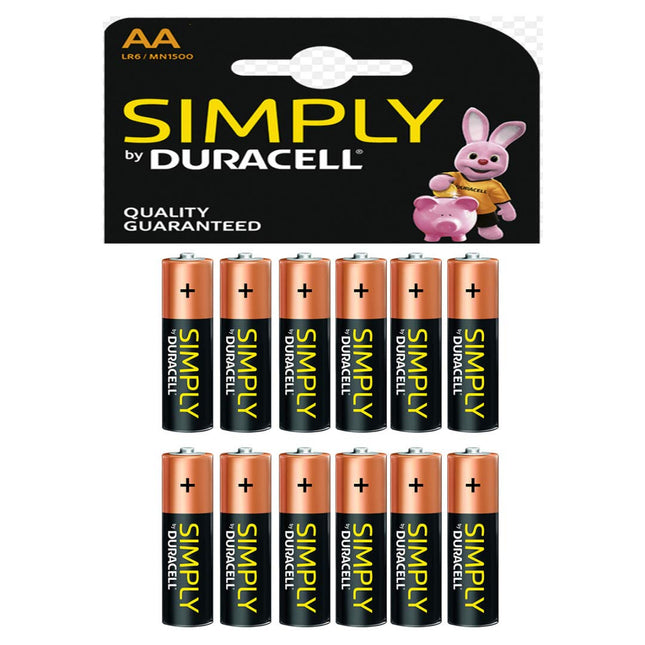 Duracell Simply AA patareid (12 tk)