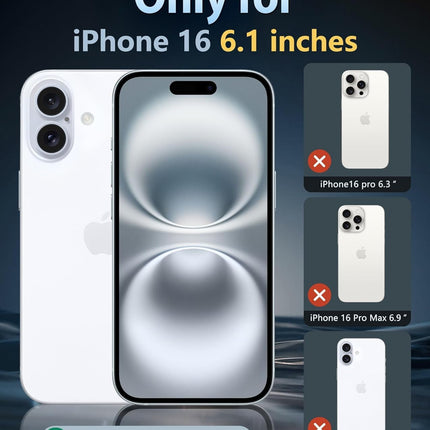 Vaykwo mobiiltelefoni kett rihmaga Apple iPhone 16 Pro ümbrisele - kaelakee mobiiltelefoni ümbris - läbipaistev riputamiseks mõeldud ümbris kaamerakaitse ja ekraanikaitsega - punane