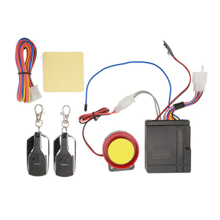 Motorcycle alarm system, 12 V, universal remote control, alarm set for scooter, motorcycle