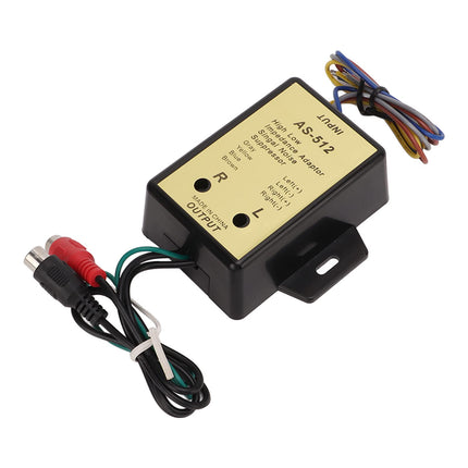 Audio System Output Converter 2-Channel Line High Low Level Converter 2-Channel Line High Low Impedance Adapter Audio Speaker Level Output Converter