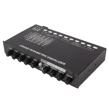 5 Band EQ Graphic Equalizer, Car Stereo Equalizer Stable Transmission Iron Vehicles