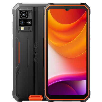 Blackview Android 15 Outdoor Smartphone Unlocked BV4800SE, 12GB+64GB(2TB Expansion), 6.56'' HD+, 16MP+8MP Camera, Dual-SIM Waterproof Shockproof IP68 Smartphone, Glove Mode, GPS NFC Orange