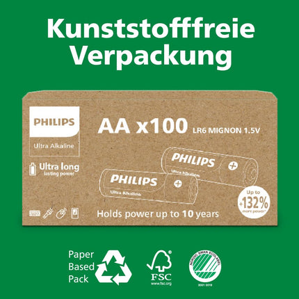 Philips Ultra AA/AAA leelispatareide kombopakk – taskukohane ja mitmekülgne, 96 tükki