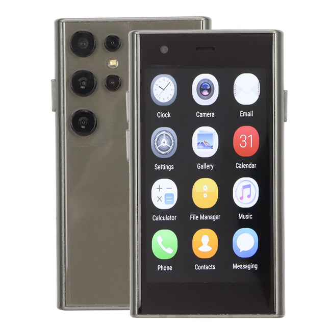 Väike nutitelefon, SOYES S23 Pro 3G mobiiltelefonile, üliõhuke mobiiltelefon, 3-tolline ekraan, 2 GB RAM 16 GB ROM, 2 MP esikaamera, 5 MP tagakaamera, Android 8.1 süsteemile (must roheline)