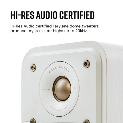Polk Audio Signature Elite ES10 kõrgresolutsiooniga ruumilise heli kõlarid kodukinole, stereokõlarid, satelliitkõlarid, HiFi, kõrgresolutsiooniga sertifitseeritud, Dolby Atmose ja DTS:X-iga ühilduv (paar)