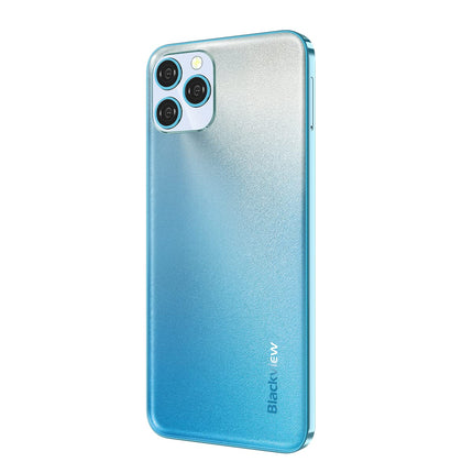 Blackview A95-4G+ nutitelefon 6,528-tollise ekraaniga - mobiiltelefon 13MP kolmekordse tagakaameraga, 5MP esikaameraga - 4 GB + 64 GB - võimas 4780 mAh aku - Euroopa versioon - sinine