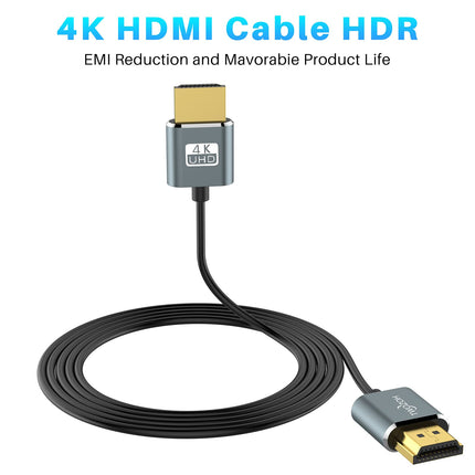 Twozoh üliõhuke 4K HDMI-kaabel 1M 3-pakendis, õhuke ja painduv HDMI 2.0 kaabel, tugi 4K/60Hz 18gbps sülearvutile, monitorile, PS5-le, PS4-le, Xbox One-ile, Fire TV-le
