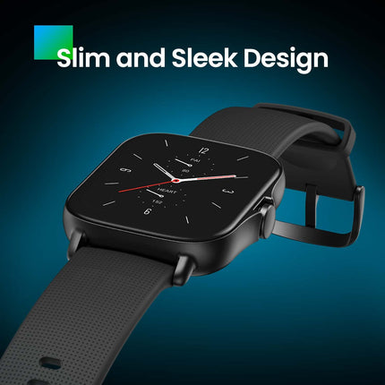 [2022. aasta versioon] Amazfit GTS 2 43 mm nutikell AMOLED alati sisse lülitatud ekraaniga, Bluetooth-kõnede, 3 GB muusikasalvestusruumiga, spordikell 90 spordirežiimiga, pulsi ja SpO2 jälgimine, töötab Alexa ja GPS-iga